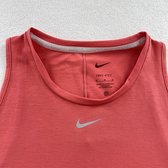Nike Women Dri-FIT Salmon One Luxe Standard Fit Tank Racerback Top DD0615-655 M - Picture 5 of 8